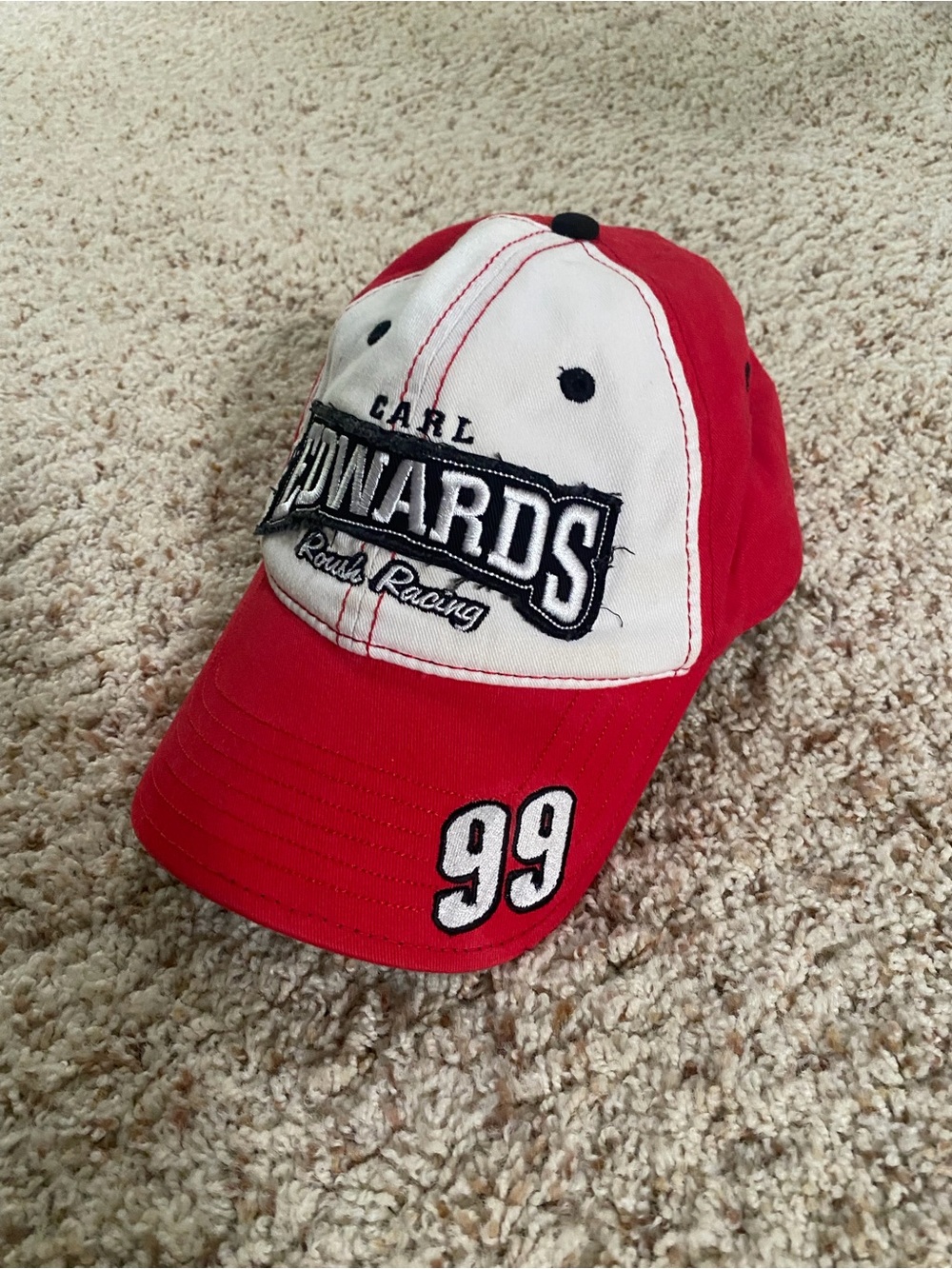 Carl Edwards 99 Roush Racing NASCAR Hat - Picture 2 of 6